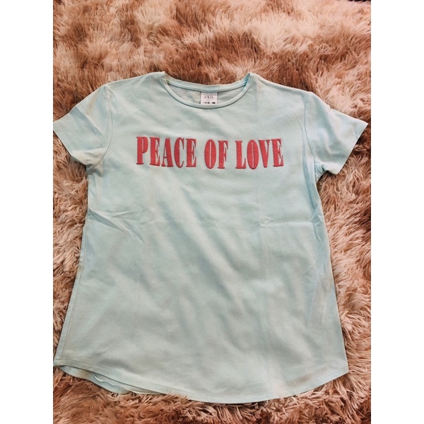 ส่งต่อ ZARA kids size 1112 เสื้อยืดแขนสั้นสีมิ้นท์ Shopee Thailand
