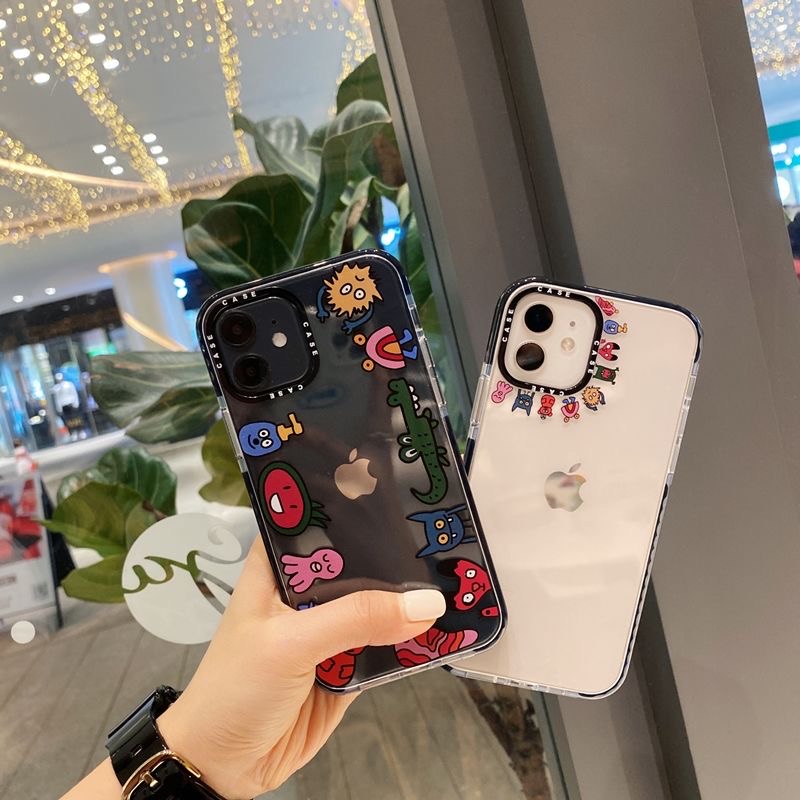 Transparent Casetify Case Iphone 12 Pro Max Mini Iphone 11 Pro Max 7 8 Plus Xs Max Xr X Se Soft Tpu Phone Case Shopee Thailand