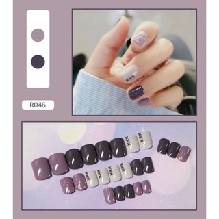เล็บสำเร็จรูป24ชิ้นแถมกาวไลฟ์สดเท่านั้น