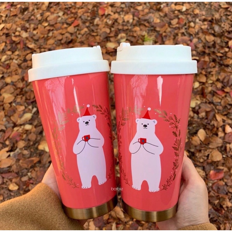 [STARBUCKS KOREA] - HOLIDAY 2019 SS POLAR BEAR ELMA TUMBLER 16oz