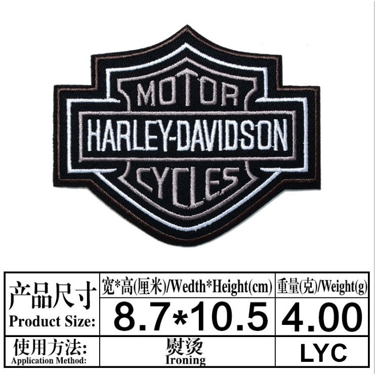 รถจักรยานยนต์ฮาร์เลย์พื้นที่รอบตรานักบินเครื่องบินทิ้งระเบิดแจ็คเก็ตรถจักรยานยนต์หนังเสื้อผ้าเย็บปักถักร้อยผ้าสติกเกอร์เสื้อผ้าตราปลอกแขนกางเกงแพทช์ แอพพลิเคชั่น ด้วยกาวสามารถรีดสามารถมือ-เ - รูปที่ 3