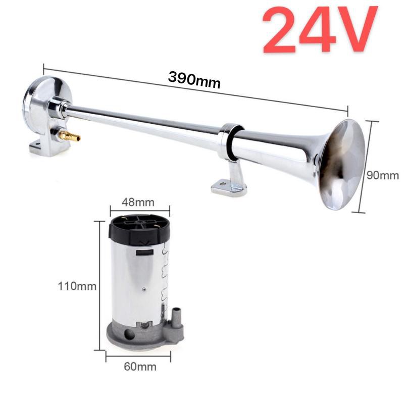 *แตรลมไฟฟ้าปากยาว ของแท้ เสียงดังสนั่น​ 12V และ24V เลือกได้ ลดราคาวันนี้เท่านั้น