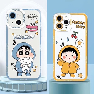 เคสมือถือ แบบนิ่ม ลาย Happy Rainy Day ป้องกันเลนส์ สําหรับ VIVO Y53S Y51 Y51A Y31 2021 Y33S Y21S Y21 Y52 Y72 5G Y15S Y15A Y20 Y20i Y12S Y12A Y20s G Y30 Y50 Y30i Y12 Y15 Y17 U10