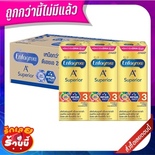 เอนฟาโกร เอพลัส ซุพีเรียร์ นมยูเอชที สูตร 3 รสจืด 180 มล. แพ็ค 24 กล่อง Enfagrow A+ Superior 3 Rtdplain 180 ml x 24