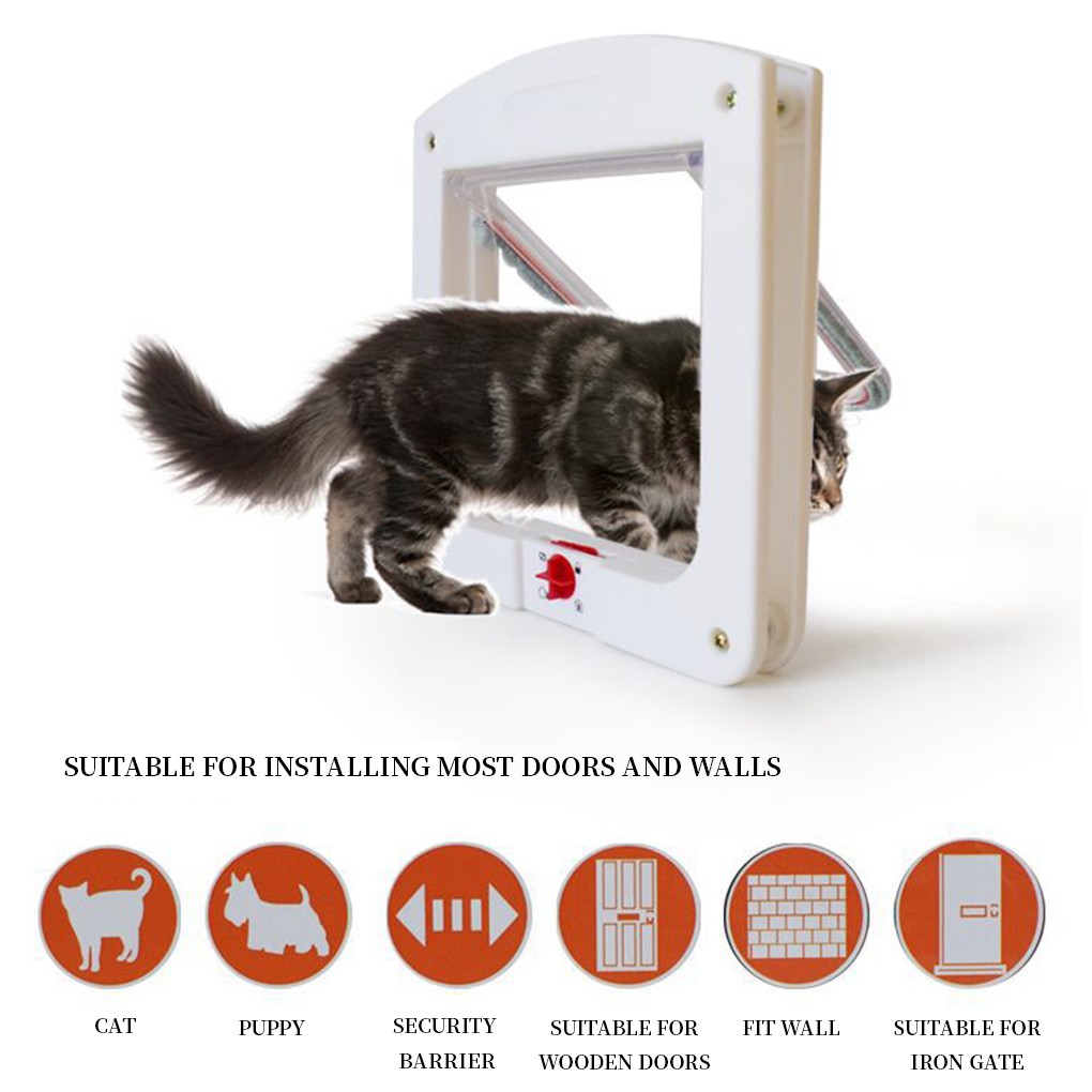 ประตูสัตว์เลี้ยง เป็นประตูแมวและ สุนัขสายพันธุ์เล็ก พร้อมส่ง  / Pet door Cat  Dog Flap Door