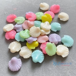 ลูกปัด เปลือกหอย Sea Shell ขนาด 14 มม แพค 20 กรัม