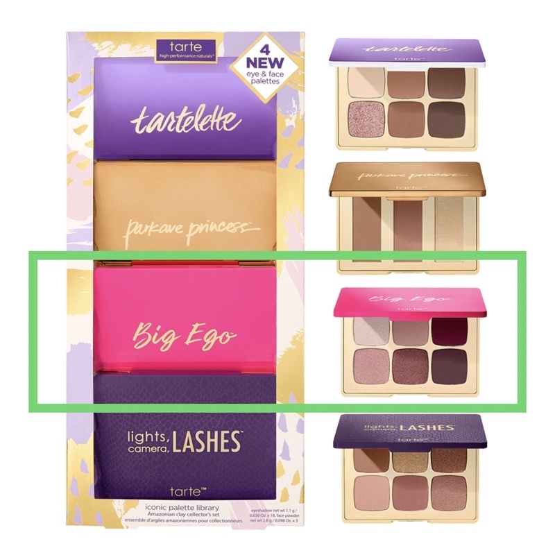 (SOLD) Neww #Tarte Iconic Palette Library  Eyeshadow 💗 ตลับ Big Ego 💗 จาก Sephora Thailand ผลิต 10/2