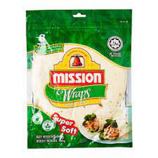 Mission Wraps Onion&amp;Chive 360g.  มิชชั่น แรป หัวหอม&amp;กุ้ยช่าย 360 กรัม