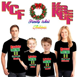 เสื้อยืดCHRISTMAS FAMILY T-SHIRT SET 2020 (BLACK) 80