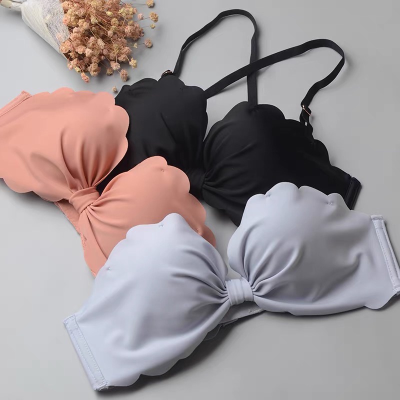 ส่งออกเร็ว1-2วัน บราน่ารัก เสื้อชั้นในไร้โครง ผ้านิ่มดี เก็บทรงสวย มีฟองขอบหยักน่ารัก ราคา ถูกที่สุด ดีลบีเคเค แกลเลอรีภาพที่ 6