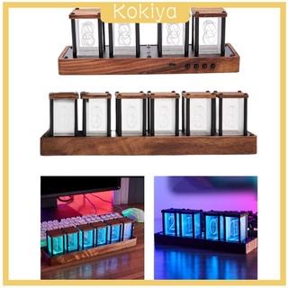 Colorful Nixie Tubes Clock LED Desktop Clock Bedroom