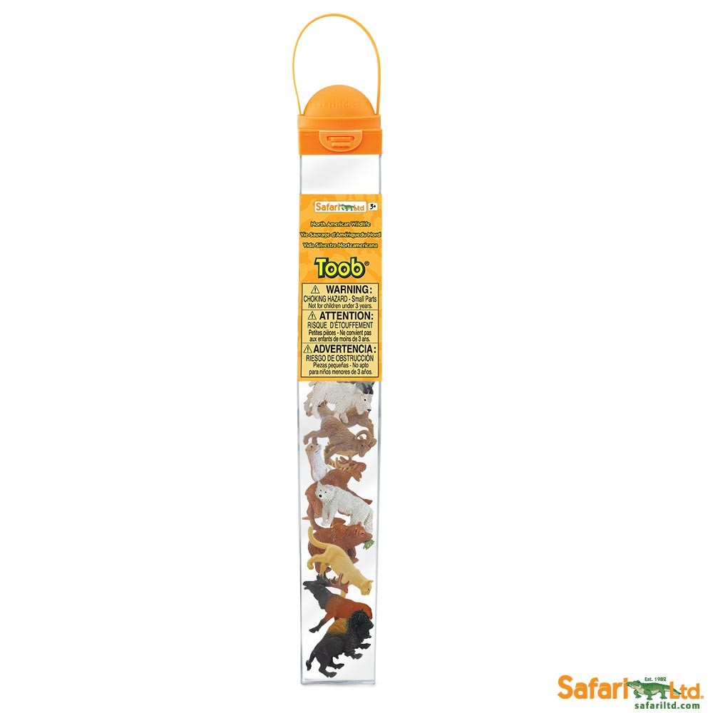 Safari Ltd. : SFR697004 โมเดลสัตว์ป่าอเมริกาเหนือ North American Wildlife TOOB®