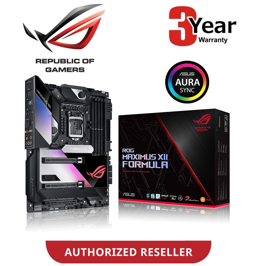 ASUS ROG MAXIMUS XII FORMULA Z490 ATX เมนบอร์ด Intel LGA 1200