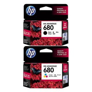 หมึกพิมพ์แท้ HP 680 (ของแท้ศูนย์) บรรจุกล่อง