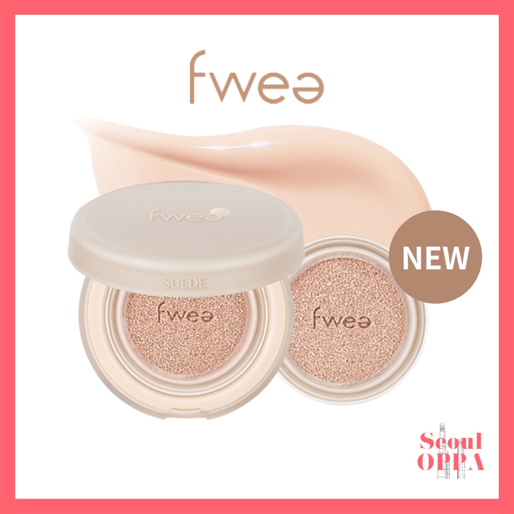 [Fwee] New Cushion Suede Ver 15g+15g (Refill) SPF50+ PA+++ คุชชั่น รองพื้น เนื้อแมตต์ Matte Foundati