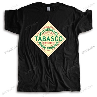 ถูกสุดๆเสื้อยืด ผ้าฝ้าย คอกลม พิมพ์ลาย Tabasco Sauce Heather สีดํา หรูหรา แฟชั่นฤดูร้อน สําหรับผู้ชาย และผู้หญิง