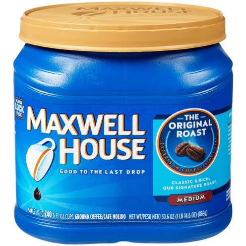 Maxwell House Ground กาแฟบริสุทธิ์พรีเมี่ยม - นําเข้าจาก USA 870g