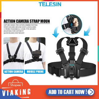 สายคล้องกล้อง TELESIN รุ่น GP-CGP-T07 สายคาดหน้าอกติดกล้อง Gopro Action Camera Strap Mount