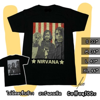 ถูกที่สุดพร้อมส่งฟรี เสื้อวง nirvana ลายแดง เสื้อวงวินเทจ90 เสื้อยืดวินเทจ เสื้อยืดแฟชั่น เสื้อวง  เสื้อดำ  เสื้อทรงเอ