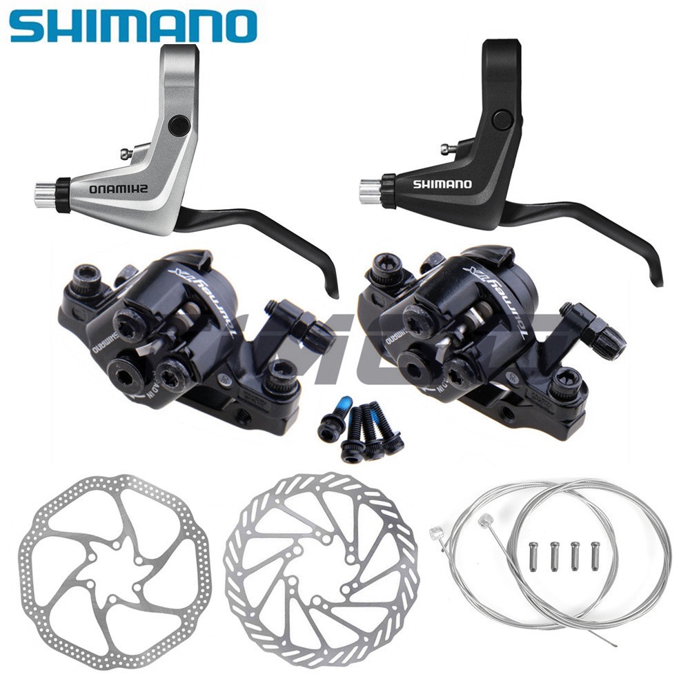 Shimano MTB จักรยานเสือภูเขาโรเตอร์เบรคระบบ Groupset BL-T4000 เบรค Lever BR-TX805 เบรค Calipers HS1 G3 โรเตอร์สแตนเลสสายด้านใน T4000 TX805 BR-M375 Avi