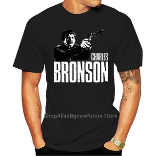 ขายดี เสื้อยืด พิมพ์ลาย Charles Bronson 1 FEkdma45AKioac37 สไตล์คลาสสิก สําหรับผู้ชาย