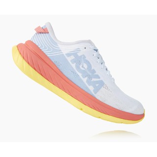 รองเท้า  Hoka Carbon X สีส้มอ่อน  ของเเท้ 100%