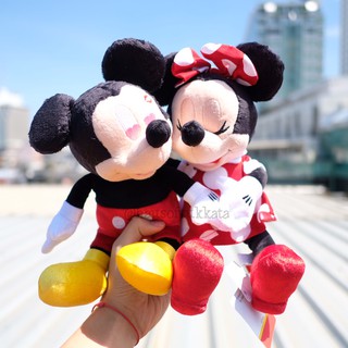 ตุ๊กตา Mickey Mouse มิกกี้เมาส์ กอด Minnie Mouse มินนี่เมาส์ 8นิ้ว มิกกี้ มินนี่ มิกกี้เม้า มินนี่เม้า