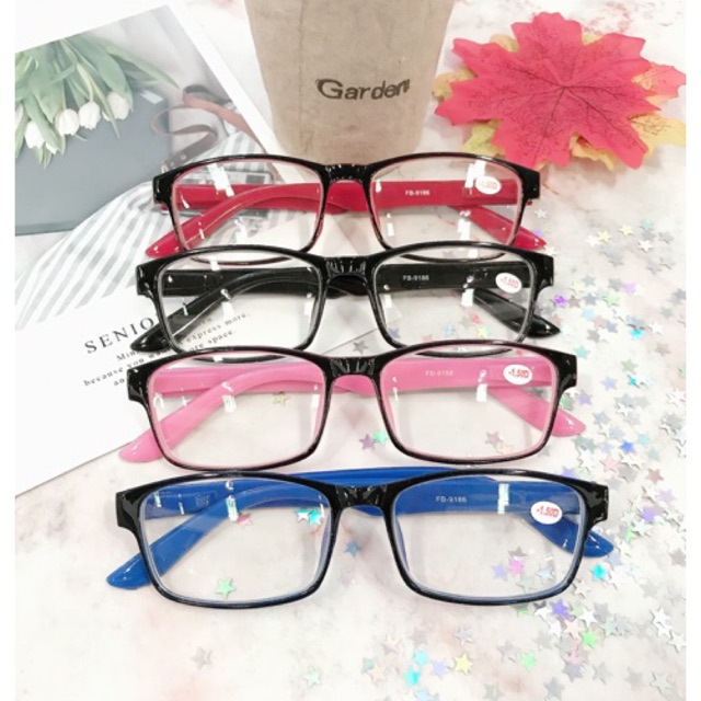 แว่นสายตาสั้น -50ถึง-400 รหัส 9186 ขาสปริง