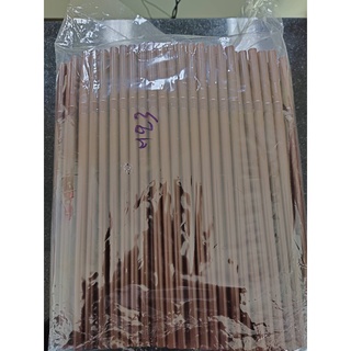 หลอดงอสีน้ำตาล 723  หลอดใหญ่แต่เล็กกว่าหลอดไข่มุก บรรจุ250เส้น/แพ็ค