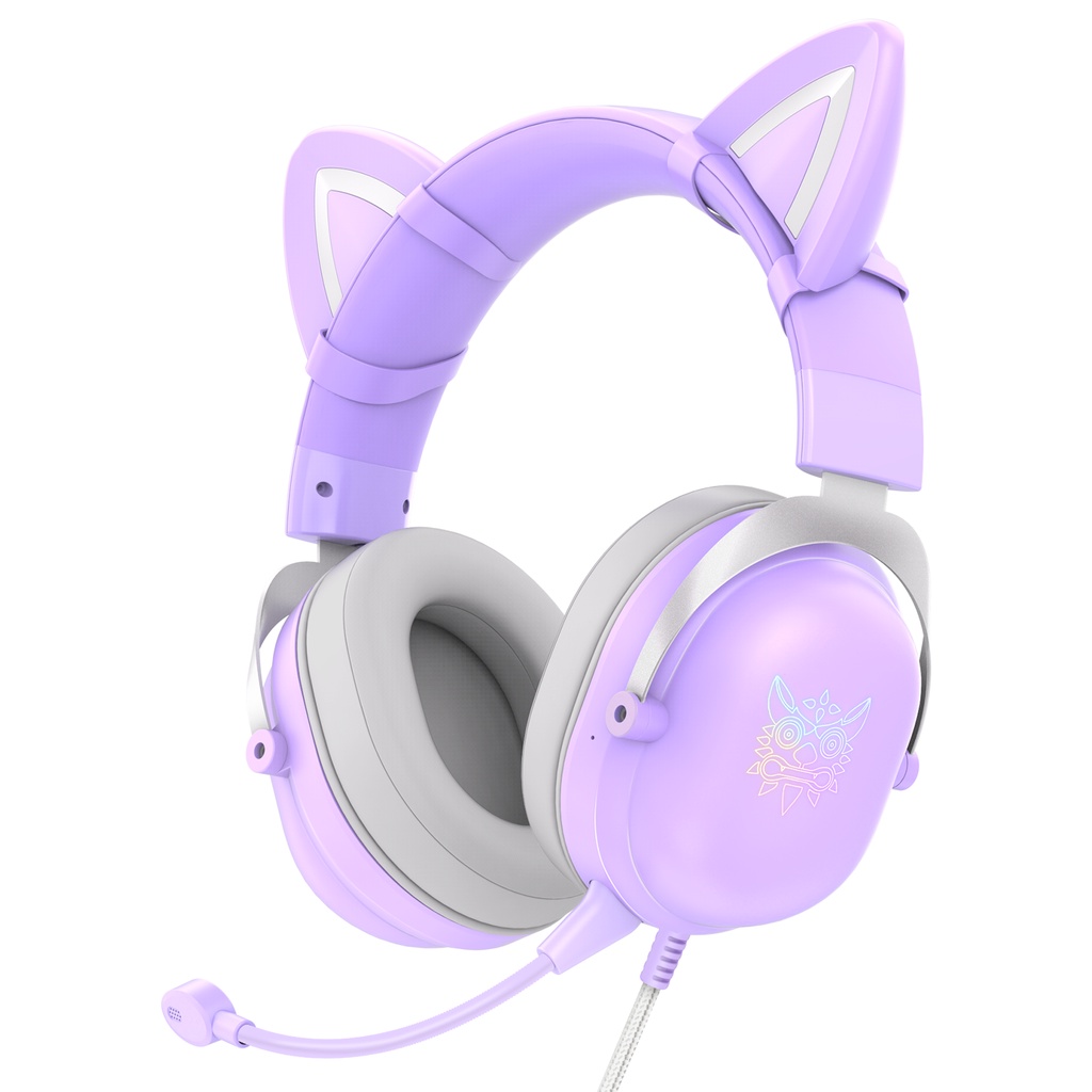 ONIKUMA X11 Cat Ears Gaming Headset Wired Over Ear Gaming รูปที่ 3