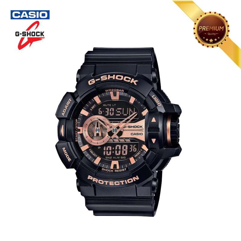 นาฬิกาข้อมือ CASIO G-SHOCK GA-400GB-1A4 หน้าปัดสีโรสโกลด์ ของแท้100%