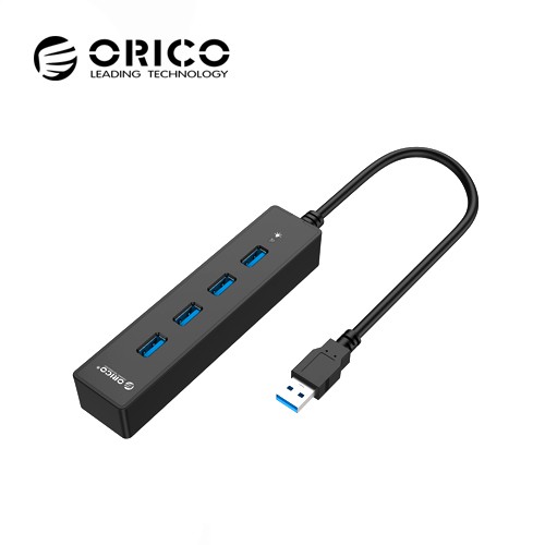 Orico W8PH4-U3 4 พอร์ต USB 3.0 Hub สีดํา