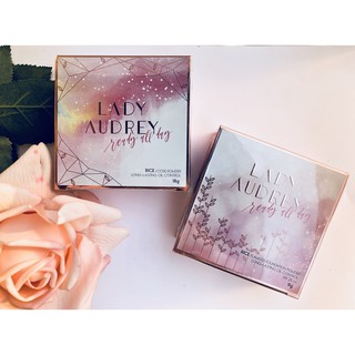 Lady Audrey Combo SET 2 ชิ้น แป้งฝุ่นสี001และแป้งแข็งผสมรองพื้นสี10