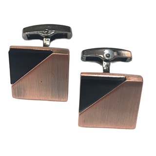 คัฟลิงค์ Cufflink กระดุมข้อมือสีโรสโกลด์งานเกรดส่งออกงานสแตนเลสคุณภาพพรีเมียม ทุกแบบเรามีกล่องหรูๆให้นะครับ