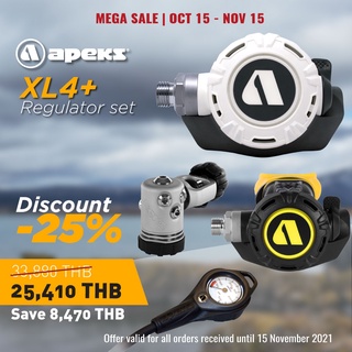 APEKS - XL4+ Regulator full set - ชุดอุปกรณ์หายใจ Apeks XL4+