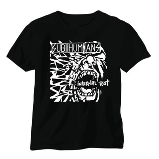 เสื้อยืดแฟชั่น - เสื้อยืดวง Subhumans / พังก์ร็อคเพลง Distro Tshirt เสื้อผ้าสําหรับผู้ชาย