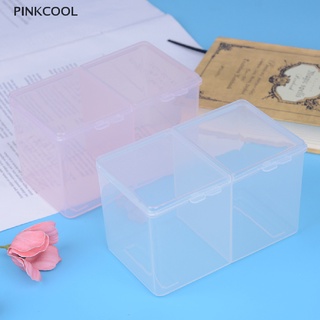 Pinkcool กล่องเก็บสําลีแผ่นใส ทําความสะอาด