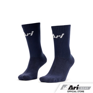 ARI CREW SOCKS - DARK NAVY ถุงเท้า อาริ สั้น สีกรมท่า