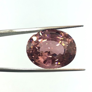 100% Natural 22.97 carats VVS1 Oval Fancy Vivid Padparascha Orangy Pink Mozambique Tourmaline No Heat Treatment