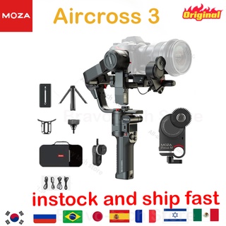 MOZA AirCross 3 Camera Gimbal Stabilizer, 3-Axis Gimbal Up To 3.2kg Payload , Compatible with Multiple Devices