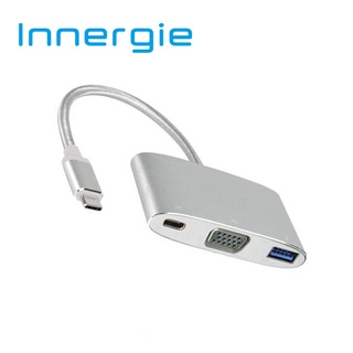 Innergie MagiCable USB-C To VGA อุปกรณ์แสดงผลวิดีโอ HD ชาร์จ และเชื่อมต่ออุปกรณ์มือถือ