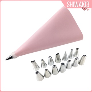 [Shiwaki3] ชุดเครื่องมือท่อหัวฉีด Diy สําหรับตกแต่งเค้กขนมหวาน