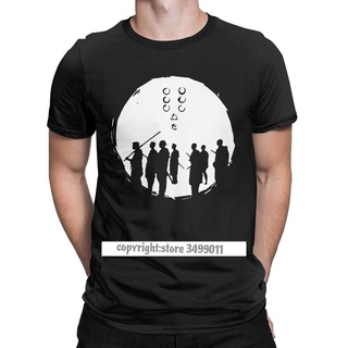 เสื้อยืดผ้าฝ้ายพิมพ์ลายขายดี คอตต้อนคอกลมเสื้อยืดแฟชั่น◕✆YchenYSS s Shop Seven Samurai TEE เสื้อผู้ชายลูกเรือคอผ้าฝ้าย T