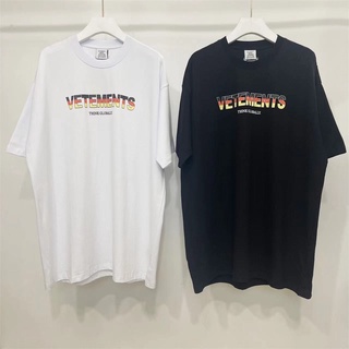 [S-5XL]Vetements เสื้อยืดแขนสั้น โอเวอร์ไซซ์ VTM