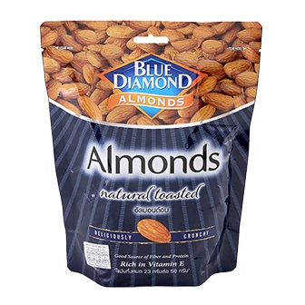Almonds Natural Toasted Blue Diamond 400 g