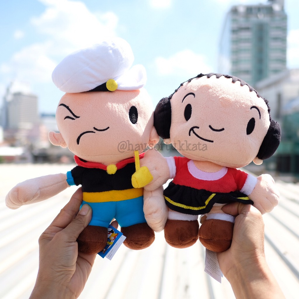 ตุ๊กตา Popeye ป๊อปอาย & Olive Oyl โอลีฟออย Baby 8นิ้ว