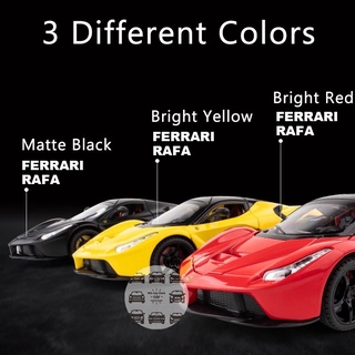 1:22 โมเดลรถเหล็ก Ferrari Laferrari รถของเล่น ของขวัญเด็ก (รถมีไฟ รถมีเสียง) [JIAYE MODEL]