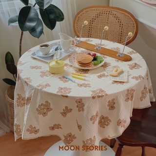 ผ้าปูโต๊ะ ผ้าปูพื้นสำหรับปิกนิก สายเกา สาย home cafe ต้องมี 100% Gauze Cotton Tablecloth