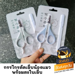 กรรไกรตัดเล็บแมว เบียร์ดดราก้อน และสัตว์เลี้ยงขนาดเล็ก แถมตะไบเล็บ
