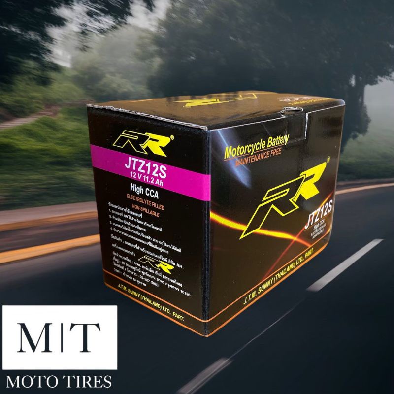 RR​ JTZ12S (12V11.2Ah) แบตเตอรี่​สำหรับ​รถจักร​ยานยนต์​ : FORZA300